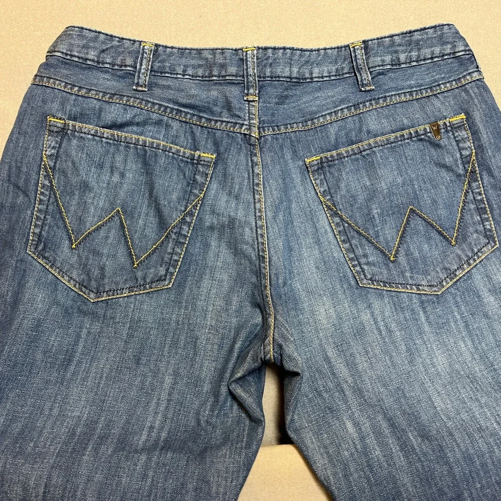 Wrangler Millard Jeans Mens 38 Blue Medium Wash Straight Leg Denim Zip FllyPants